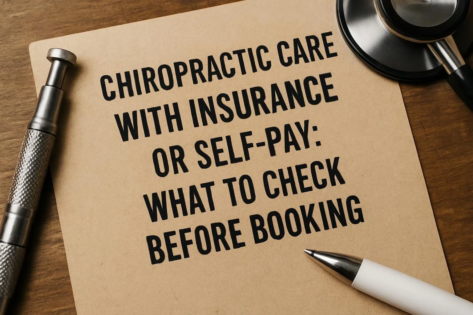Chiropractic Care With Insurance or Self-Pay: What to Check Before Booking
